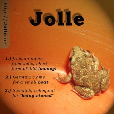 What Jolle means (© 2002 by Johannes Beck)