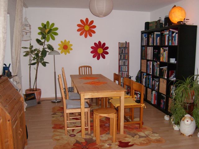 The part of our living room that changed into a dining room (&copy 2008 by AB)